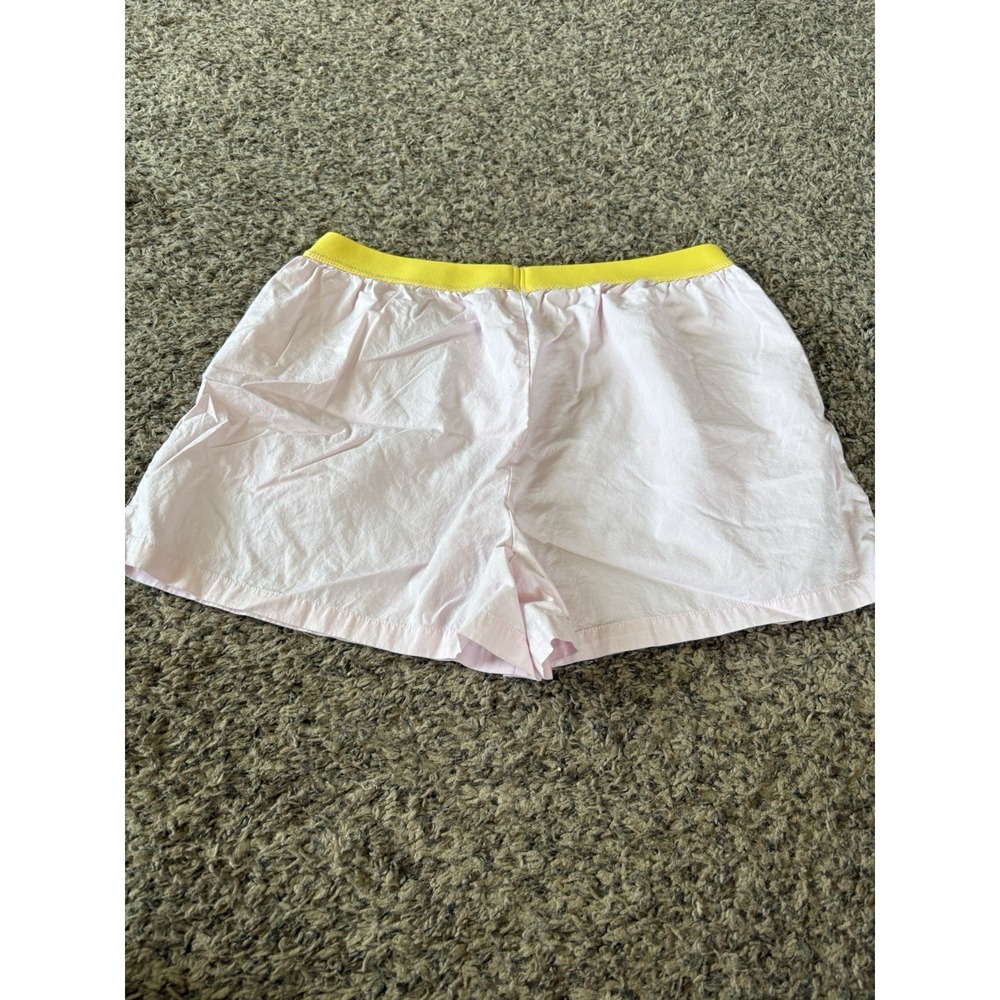 By Anthropologie Colourblock Cotton Boxer Shorts Pink Women's size M - Picture 6 of 6
